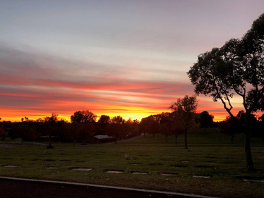 Sunset at the Goleta Cemetery